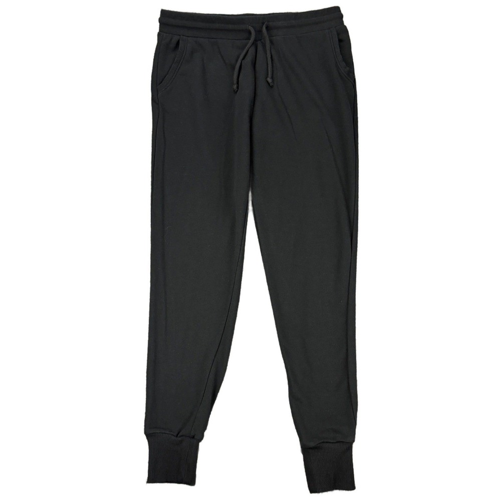 Esperanza Women's L Black Drawstring Jogger Sweatpants Casual Cotton Polyester